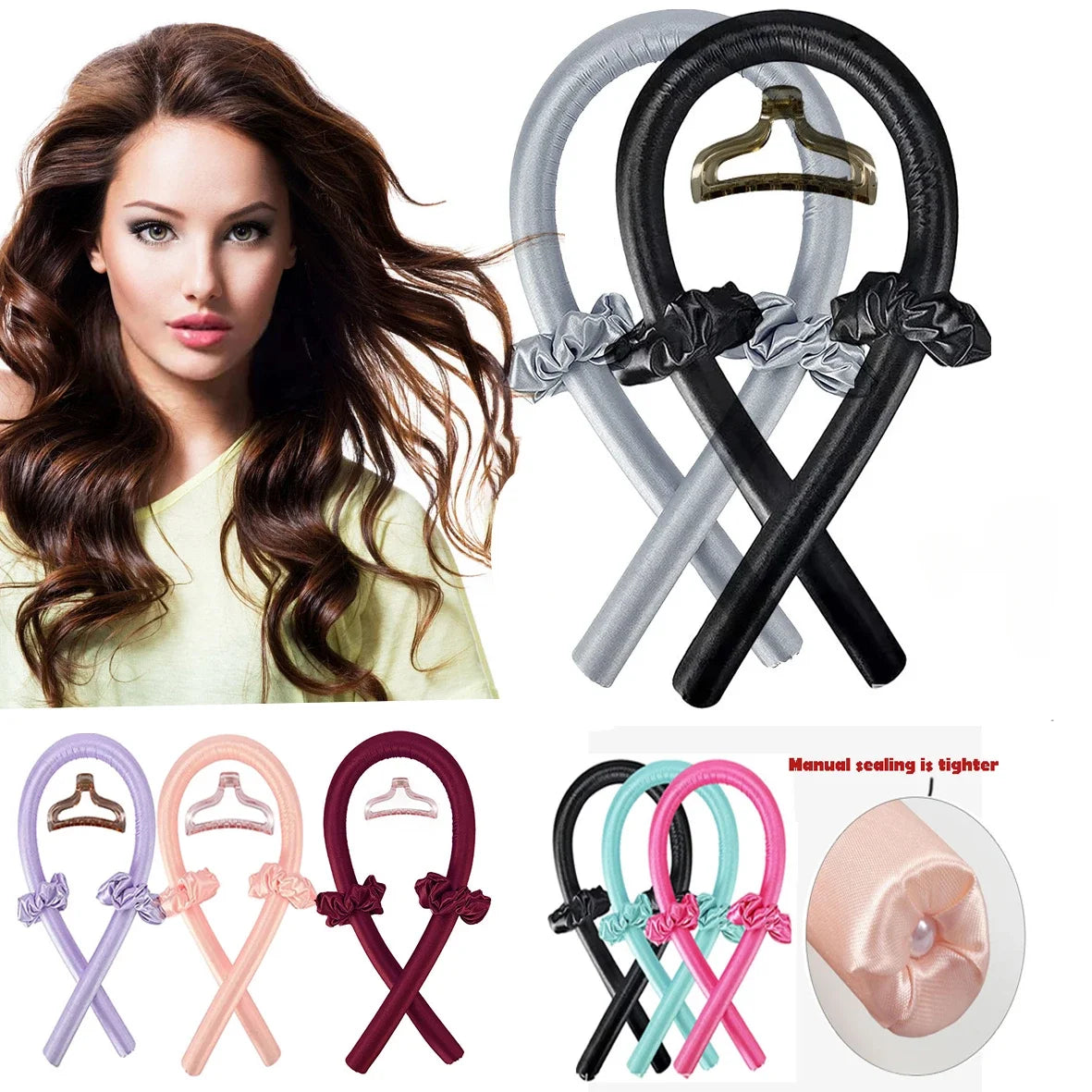 Women’s No-Heat Curling Stick – DIY Sleeping Hair Curler